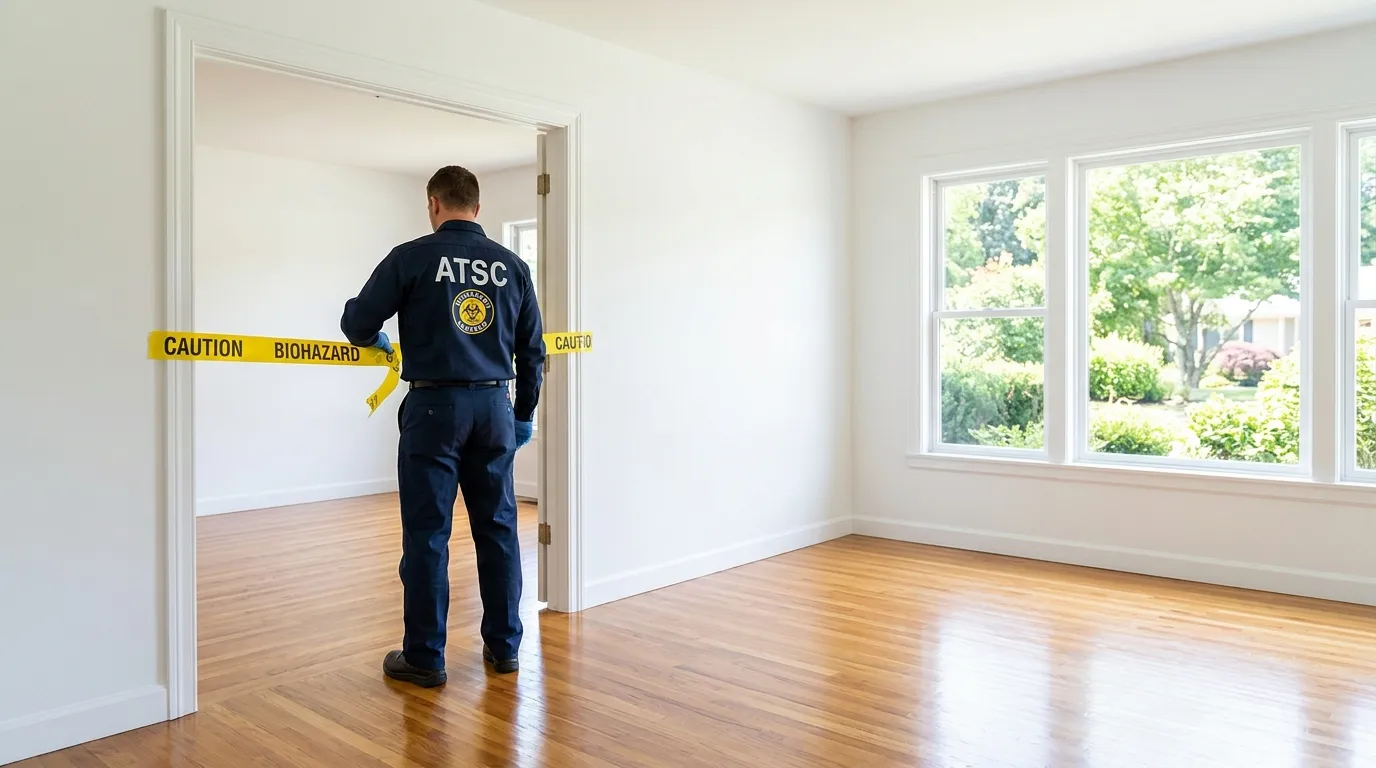 Certified biohazard cleanup crew performing Crime Scene Cleanup in Rockton