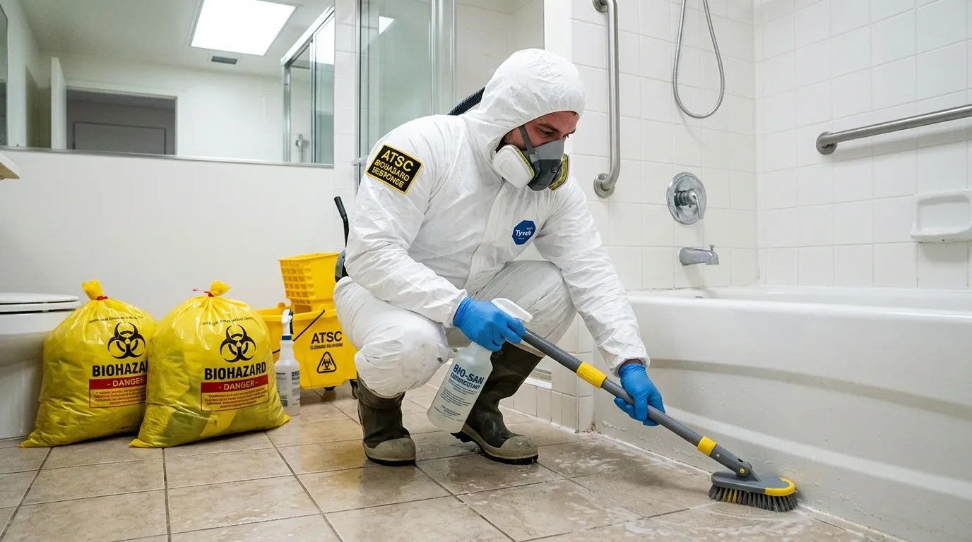 Decontamination equipment deployed for Blood Cleanup in Rockton